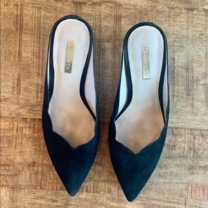 Heels Louise et Cie Black Suede Slide